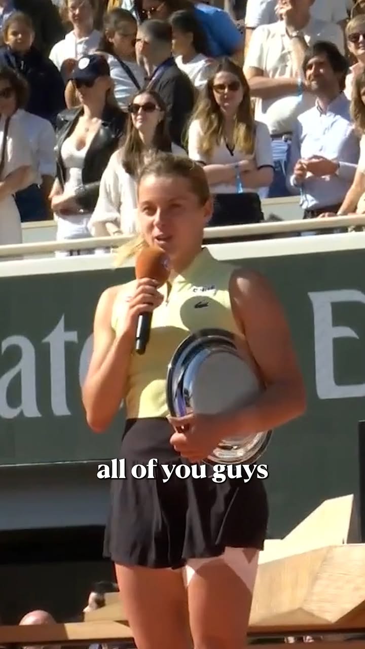 "Mirra was too good, it's her fault!" 😂

An incredible run at Roland Garros from Maja Chwalińska 🫶