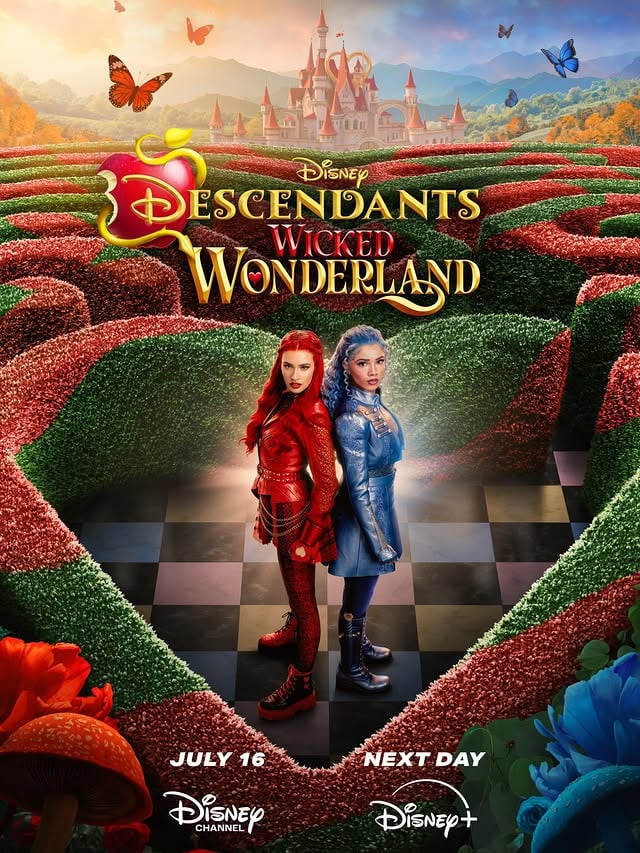 “Descendants: Wicked Wonderland” gets new posters, teaser trailer and a July 16th premiere date. Awkwafina was just announced to voice Chessy the Cat. Tap this post at the LINK IN BIO to watch the teaser and learn more! #DisneyDescendants#WickedWonderlandPhotos: Disney by @justjaredjr