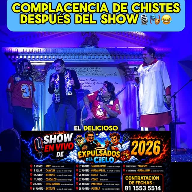 Expulsados del cielo show en vivo #comedia #humor #chistes #comediantes #risa Monaguillo Rony y padre Amado by @ronygarciagarces