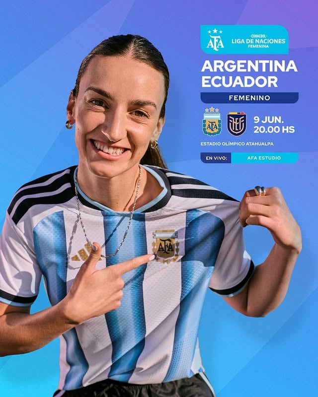 🏆 #SelecciónFemenina - #LNF🗓️ Fecha 9⚽ @Argentina 🇦🇷 🆚 @latriecu 🇪🇨🕐 20.00👩‍⚖️ Edina Alves 🇧🇷🏟️ Estadio Olímpico Atahualpa📍 Quito, Ecuador🖥️ YouTube de @afa_estudio