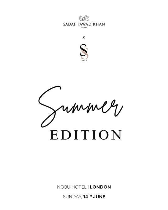 Hello 🇬🇧See you on 14th July, 2026. #exhibition #pakistanidesigner #london by @sfkbridals
