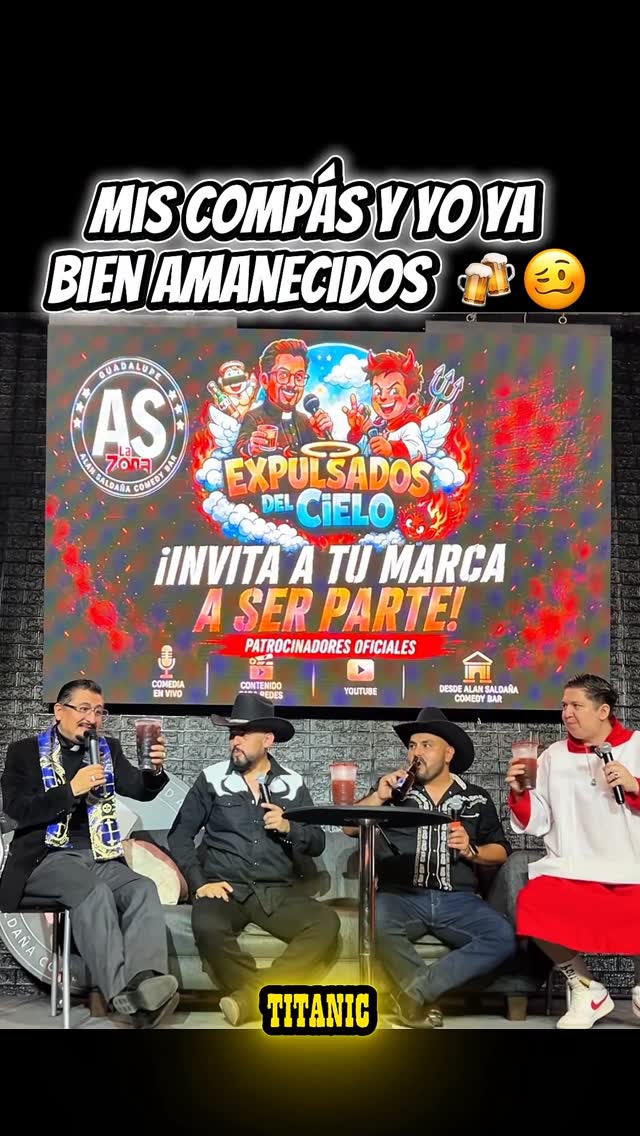 Expulsados del cielo, programa todos los lunes en vivo desde @aszonacomedy entrada gratis🍻 8:00 p.m. Diferentes invitados. #comedia #humor #chistes #podcast #expulsadosdelcielo by @ronygarciagarces
