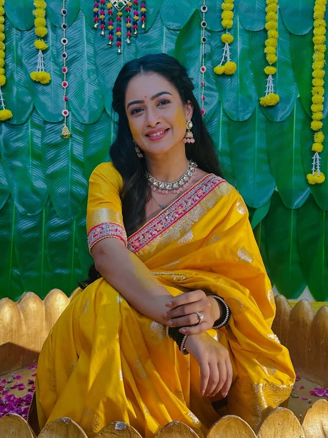 💛💛💛💛
📸 @ishika__vishwas 

Watch #TeesKePaarJabMilaPyaar Mon-Sat 9:30 PM only on @dangal_tv_channel 

 #TeeskePaarJabMilaPyaar,#Tanvi#haldivibes💛❤️💛 #dangaltv