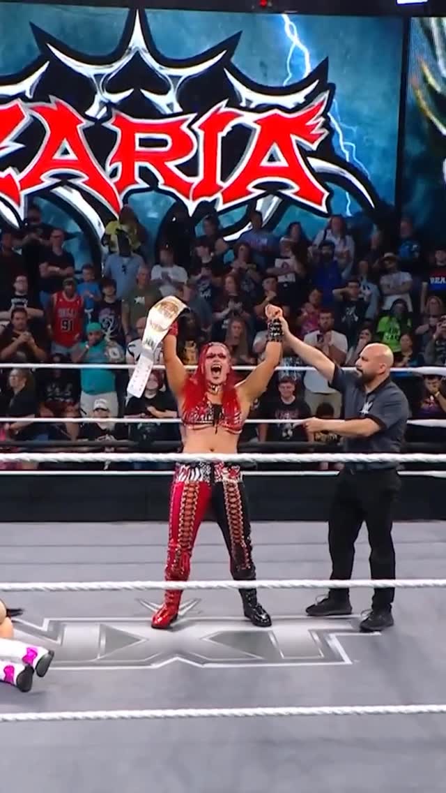 @zariawwe_ is your NEW #WWENXT Women’s North American Champ! 🔥