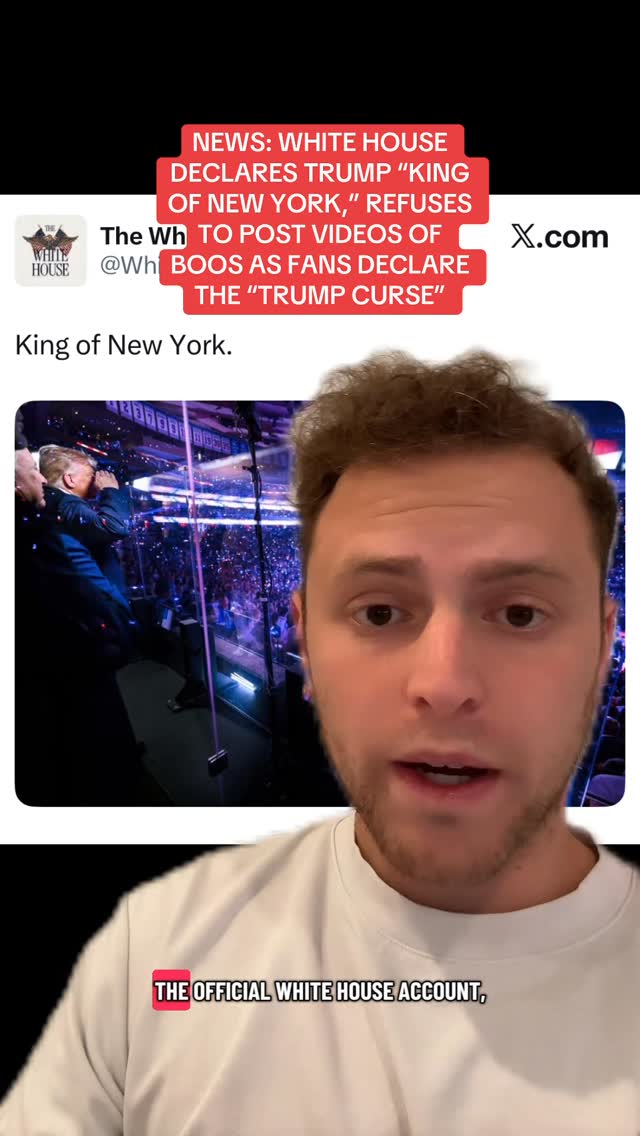 NEWS: White House declares Trump “king of New York.”