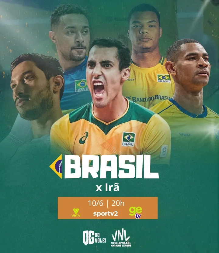 👨🏻‍💻 Agenda do dia (Quarta-feira)🏐 Vôlei de Quadra (Masculino)🌍 Liga das Nações🔢 1ª Rodada🇨🇺 Cuba x Polônia 🇵🇱⏰ 2h📺 VBTV 🇨🇳 China x Eslovênia 🇸🇮⏰ 5h30📺 VBTV 🇺🇦 Ucrânia x Japão 🇯🇵⏰ 9h📺 SporTV 2 🇹🇷 Turquia x Estados Unidos 🇺🇸⏰ 12h📺 SporTV 2🇧🇪 Bélgica x Bulgária 🇧🇬⏰ 13h📺 VBTV🇷🇸 Sérvia x Argentina 🇦🇷⏰ 16h30📺 SporTV 2🇫🇷 França x Itália 🇮🇹⏰ 17h📺 VBTV🇧🇷 Brasil x Irã 🇮🇷⏰ 20h📺 SporTV 2/GeTV🇨🇦 Canadá x Alemanha 🇩🇪⏰ 20h30📺 VBTV by @qgdovolei