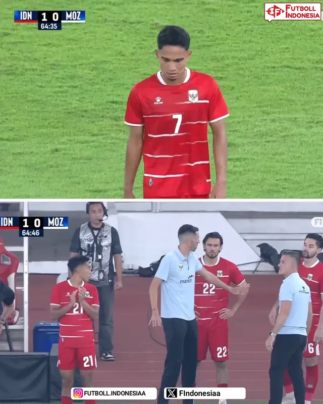 🔃 Pergantian Pemain(IN)Hanan Sandy WalshNathan Tjoe A On (OUT)Rizky RidhoIvar Jenner Marselino Ferdinan