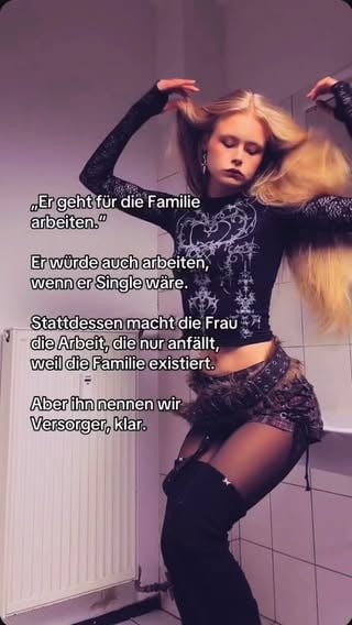 Oder beide Supporten sich einfach gegenseitig ✨ Niemand wird gezwungen zu arbeiten oder den Haushalt zu schmeißen #dating #frauen #männlichkeit