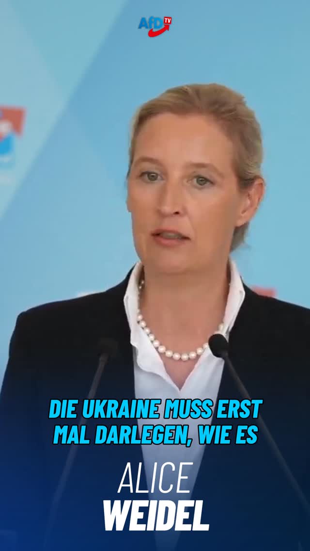 „Die Ukraine muss erst mal darlegen, wie es zu diesem staatsterroristischen Akt der Sprengung der wichtigsten Infrastruktur, die wir hatten, nämlich der Nord Stream Pipelines, wie es dazu gekommen ist und welchen Anteil sie daran hatte.“