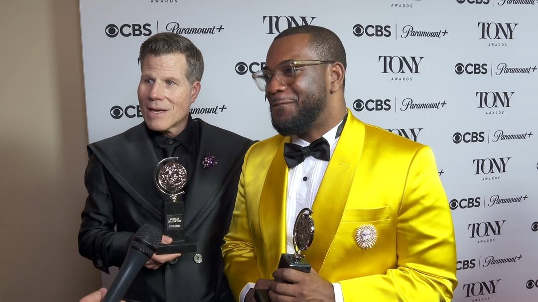 Zhailon Levingston is going to put his Best Director Tony next to his framed copy of the 1998 classic BARNEY'S GREAT ADVENTURE. by @theatermania