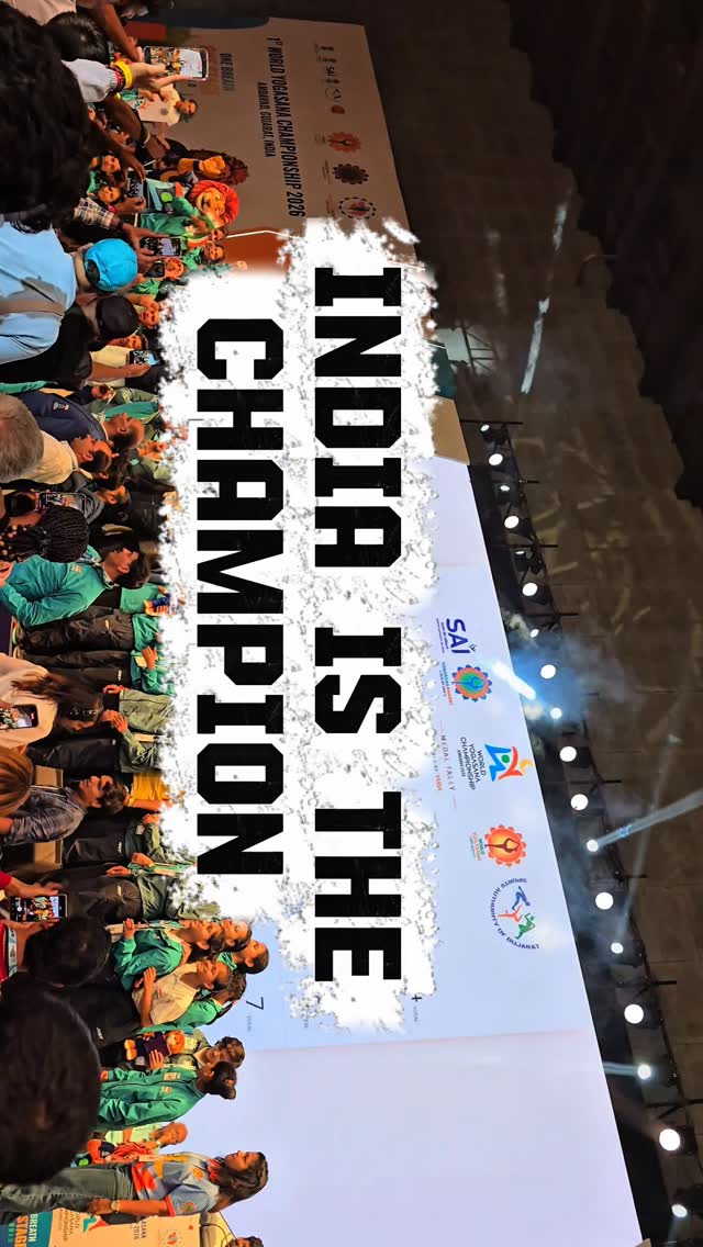 🇮🇳 From the land where Yoga was born, to the top of the world. 🏆✨India conquers the 1st World Yogasana Championship with golden glory in Ahmedabad. 💛[ yogasana, india, wrold, champions, Gold medal ]#WorldChampions #Yogasana #TeamIndia #world@gobananas_india @yogasanabharatofficial @beauty_of_yoga @yoga_by_alka by @beauty_of_yoga