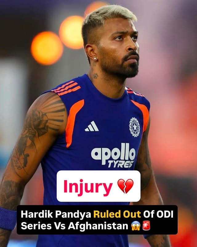 Hardik Pandya has been ruled out of the upcoming three-match ODI series against Afghanistan due to a leg injury. The all-rounder had initially received clearance from Bengaluru’s Centre of Excellence (CoE) after completing a week of drills and fitness assessments, but a late setback has now forced him to withdraw from the June fixtures. 📸- Getty Images#hardikpandya #dl #nb