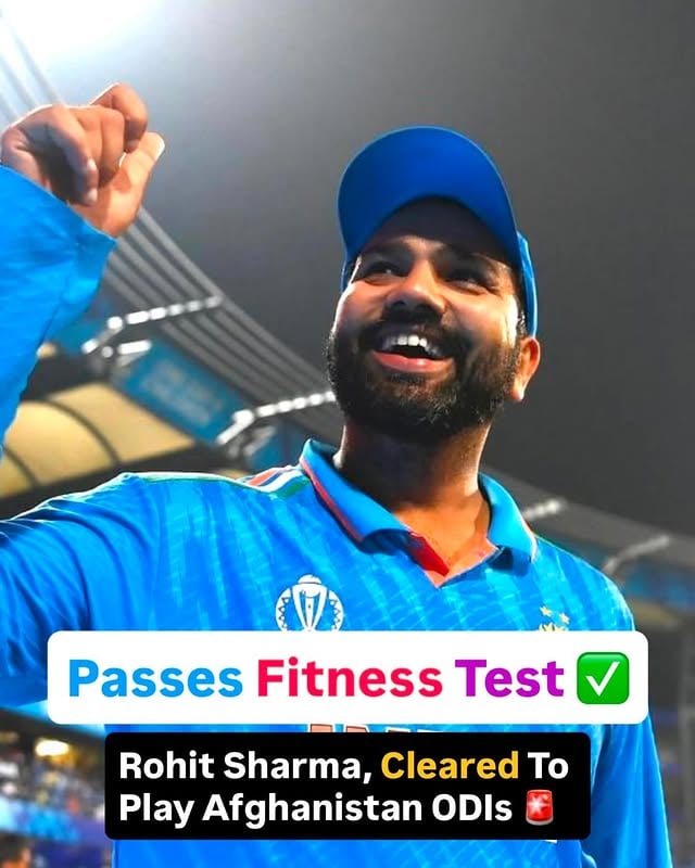 Rohit Sharma cleared to play in Afghanistan ODI series after passing hamstring assessment at BCCI Centre of Excellence in Bengaluru 

📸- Getty Images 

#rohitsharma #fitnesstest #dl #afgvsind #nb