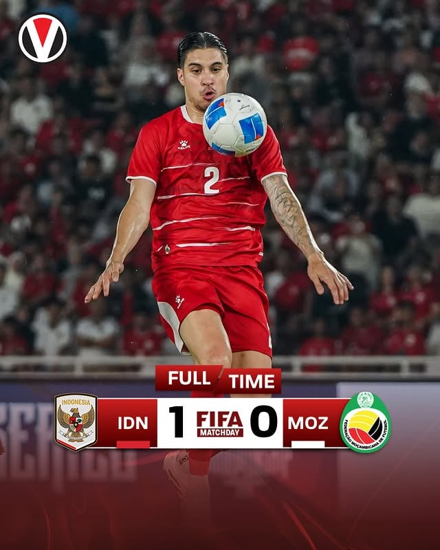 🇮🇩 GARUDA KEMBALI MENANGGol tunggal Ole Romeny berhasil membawa kemenangan Timnas Indonesia atas Mozambik!Hasil ini membuat Timnas Indonesia menyapu dua laga FIFA Matchday kali ini dengan kemenangan.Puas dengan permainan Timnas Indonesia Vivamania? 👇