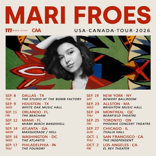 U.S AND CANADA 🧡🇺🇸🇨🇦🌹 I’m finally coming to see you! 
feeling so happy to be touring there for the first time, we’re gonna have a lot of funnnn :) 
presale is tomorrow at 10 a.m local time with the password “MARI”! link in bio