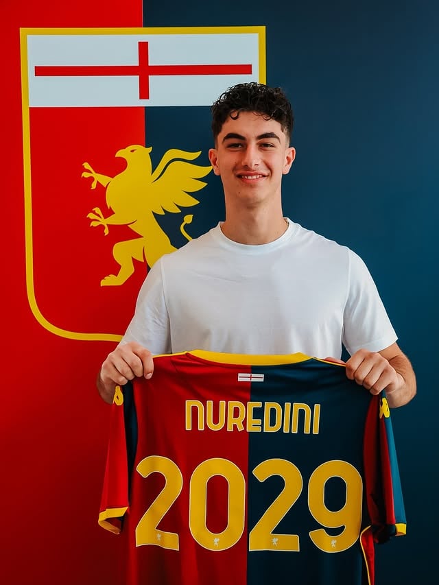 Joi Nuredini rossoblù fino al 2029 ❤️💙 Il comunicato del club al link nelle stories 🔗 by @genoacfc