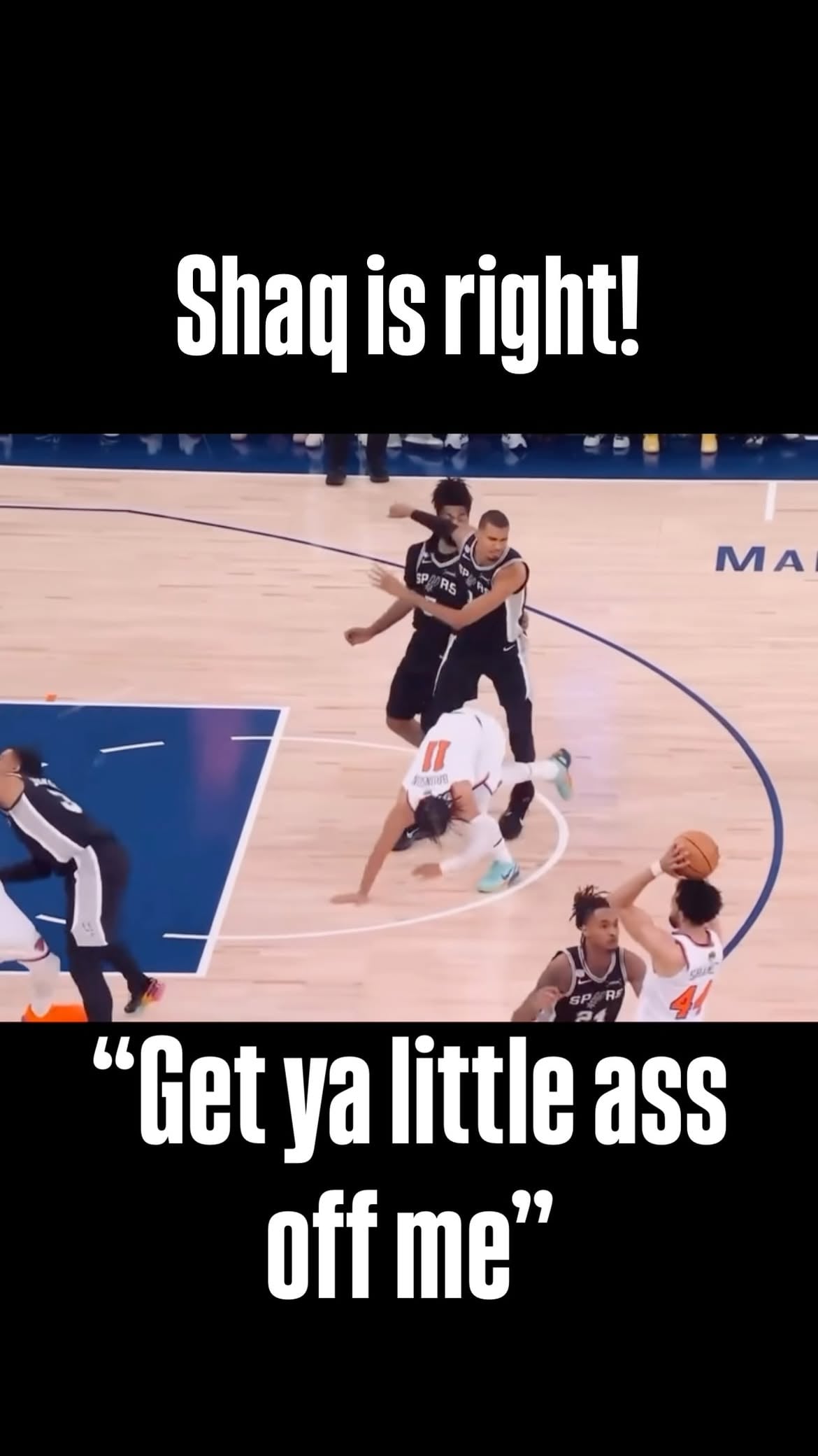Don’t compete where you don’t compare. Offense cool, defense? Give it to someone else homie #spurs